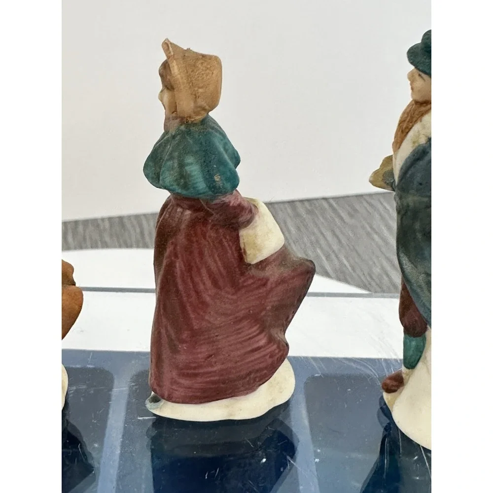 Kmart 1989 Porcelain Figurine for Christmas Village - Multiple Family Figure Set